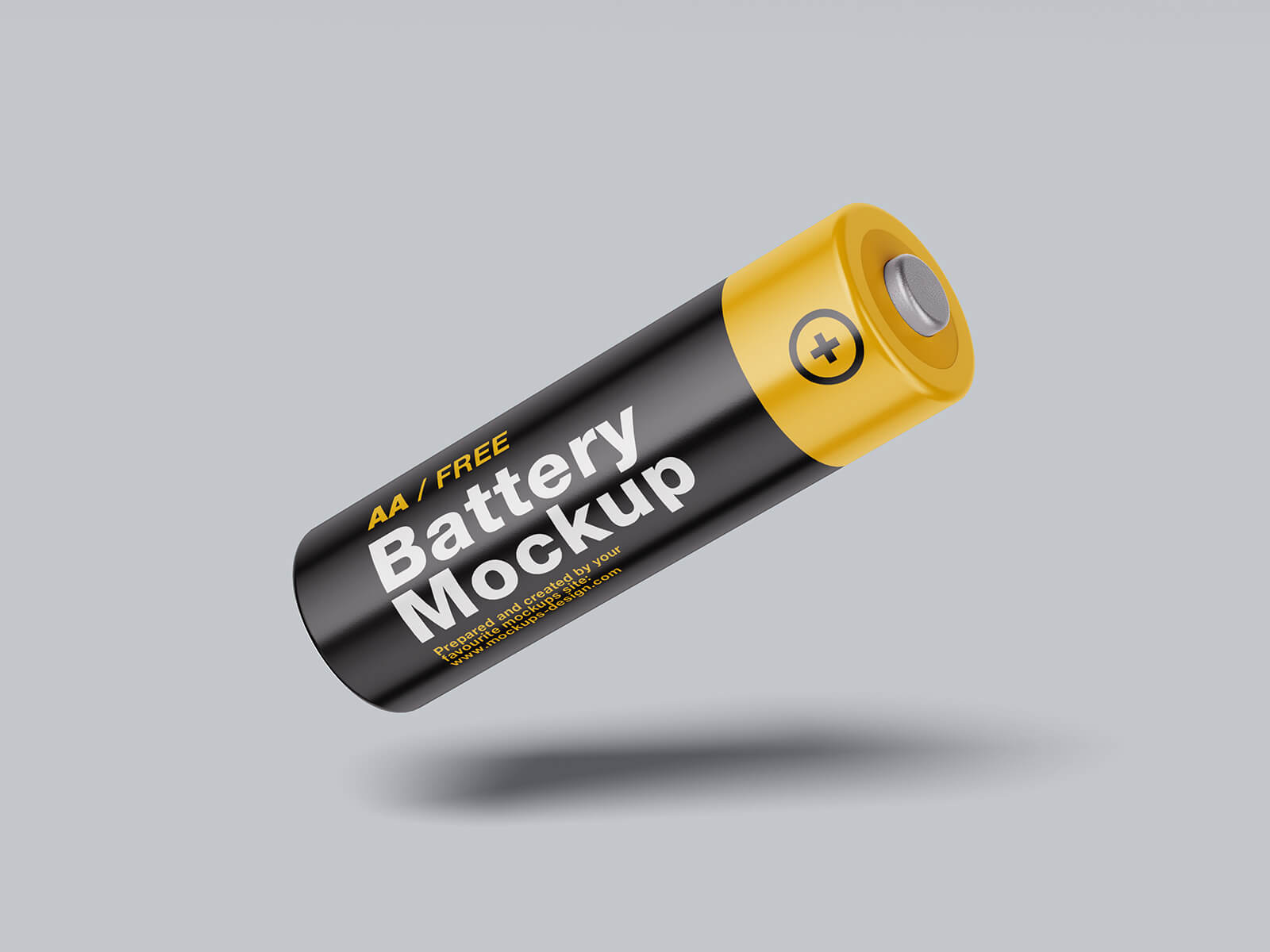 Free AA Battery Mockup PSD