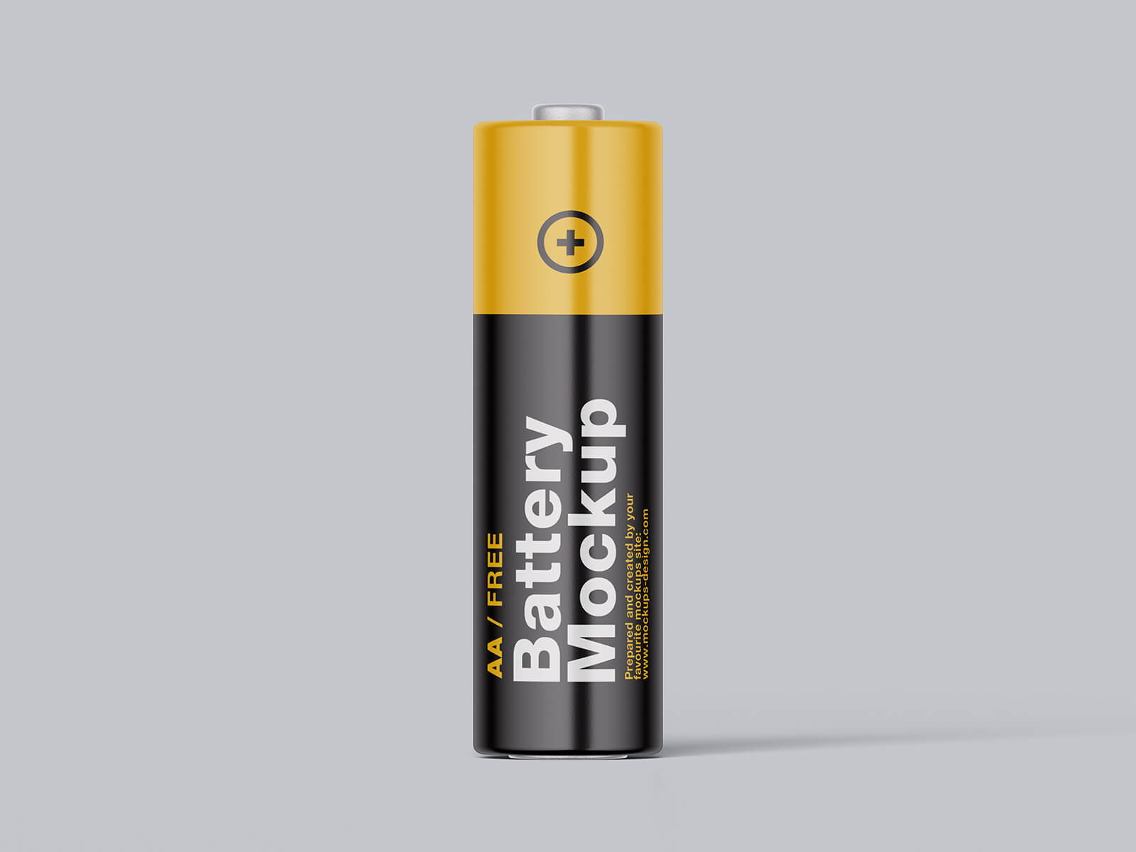 Free AA Battery Mockup PSD