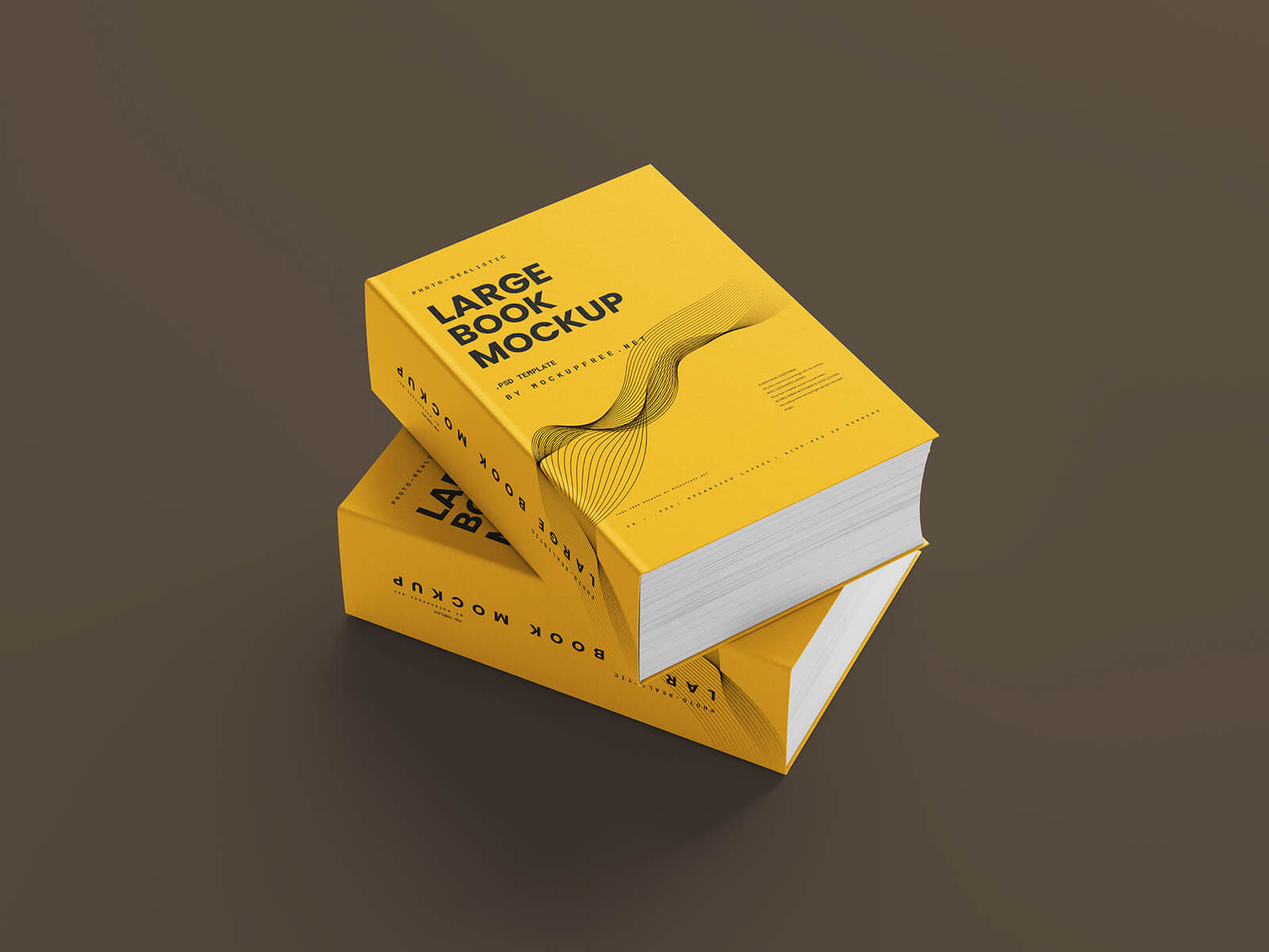 Free Fat Book Mockup PSD