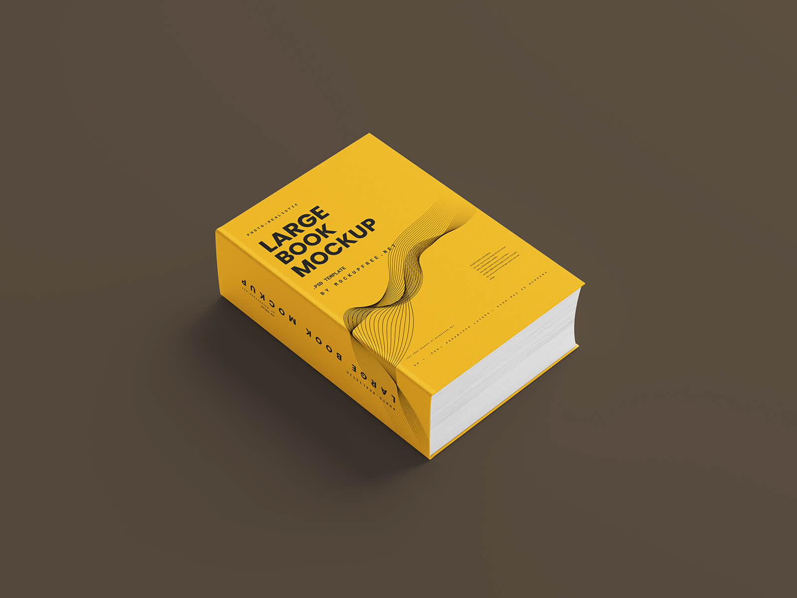 Free Fat Book Mockup PSD