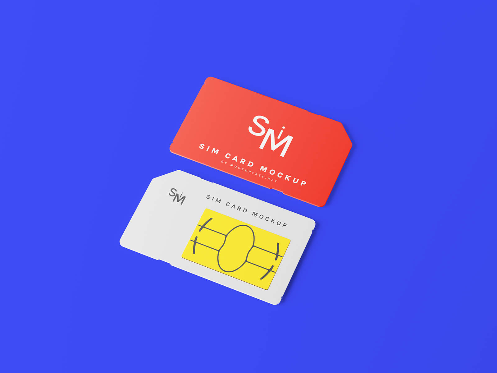 Free Mobile SIM Card Mockup PSD