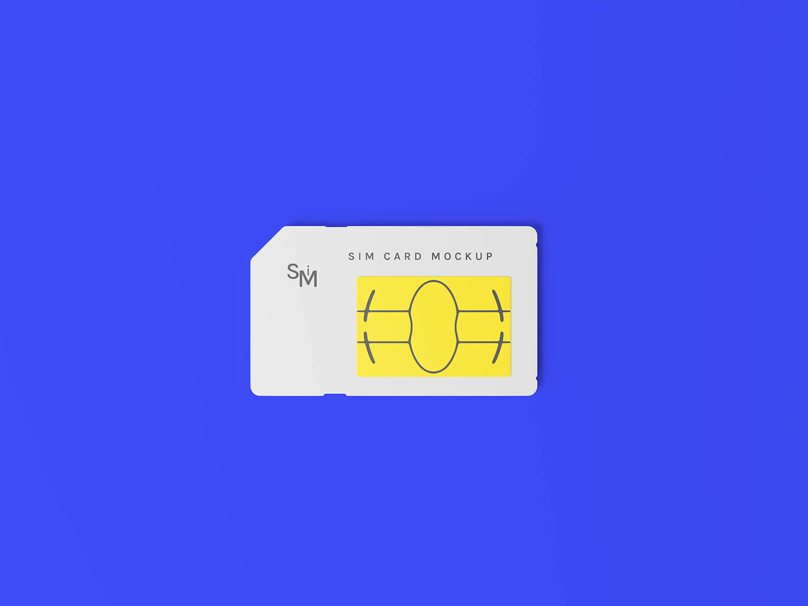 Free Mobile SIM Card Mockup PSD