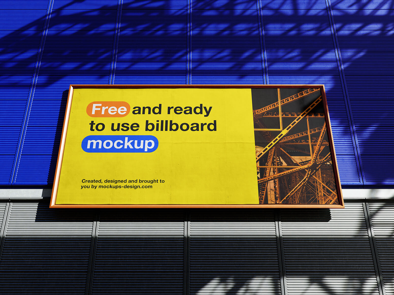 Free Customizable Billboard Mockup PSD