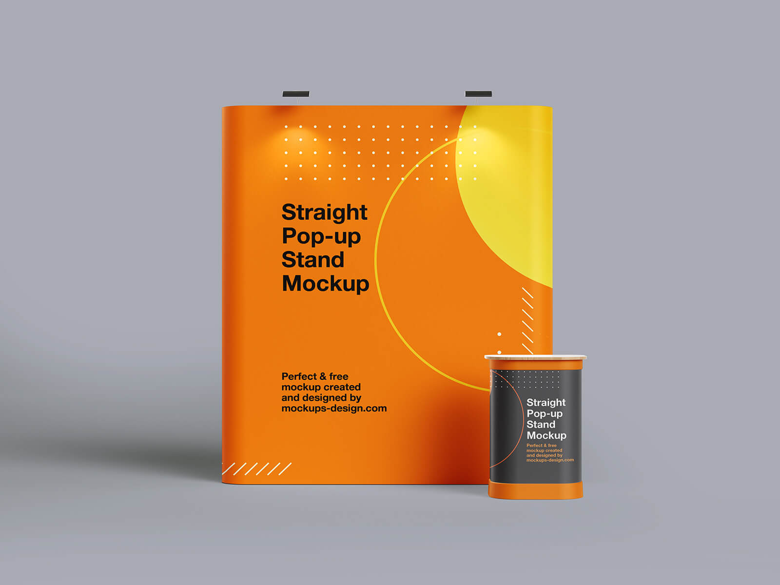 Free Exhibition Pop-Up Display Stand Mockup PSD