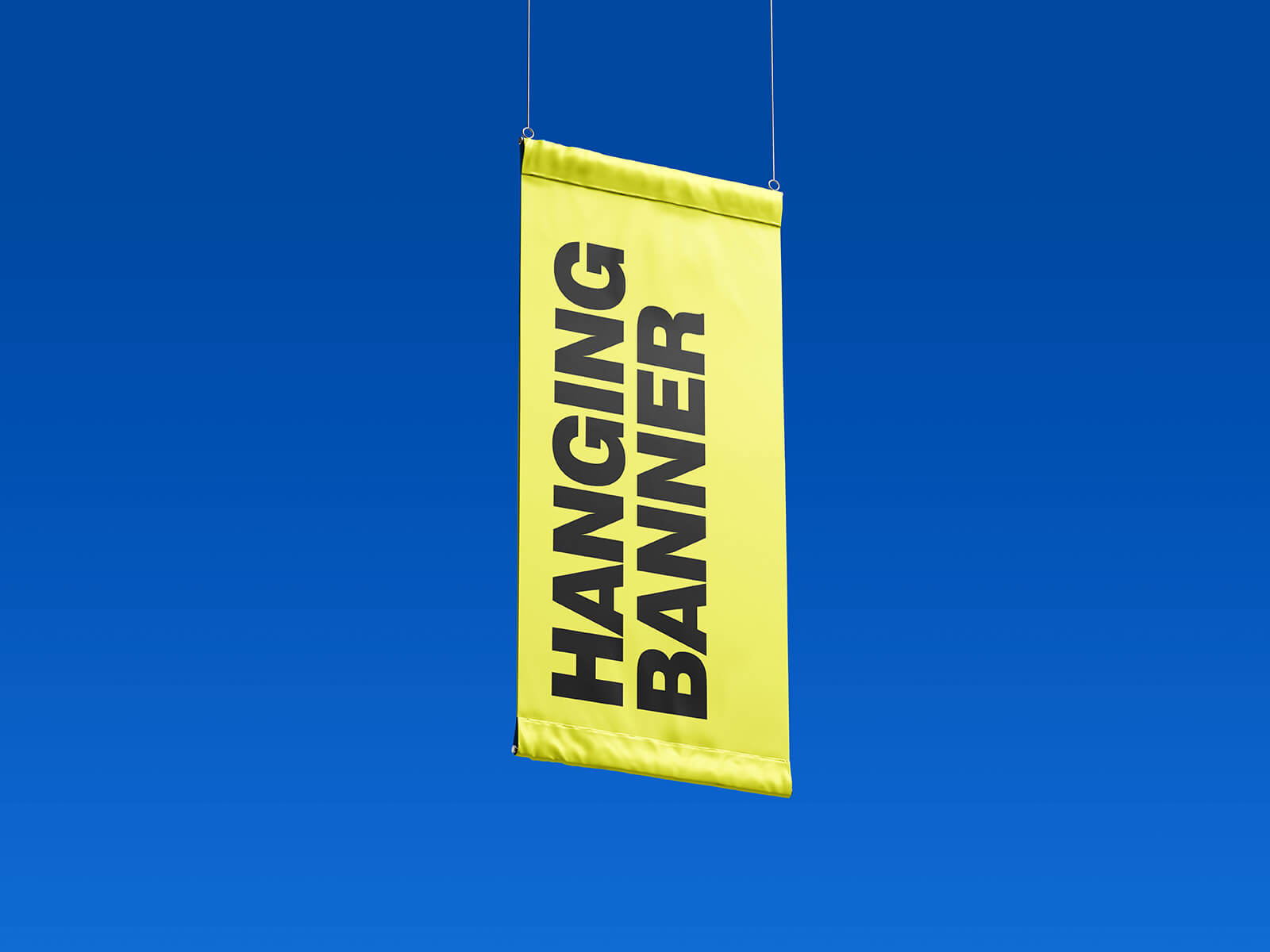 Free Hanging Banner Mockup PSD Set