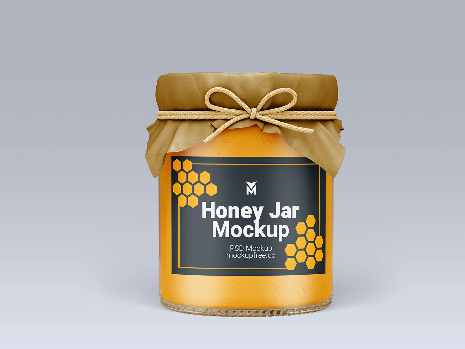 Free Honey Jar Mockup PSD