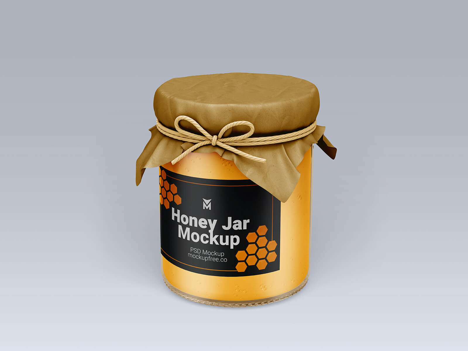 Free Honey Jar Mockup PSD