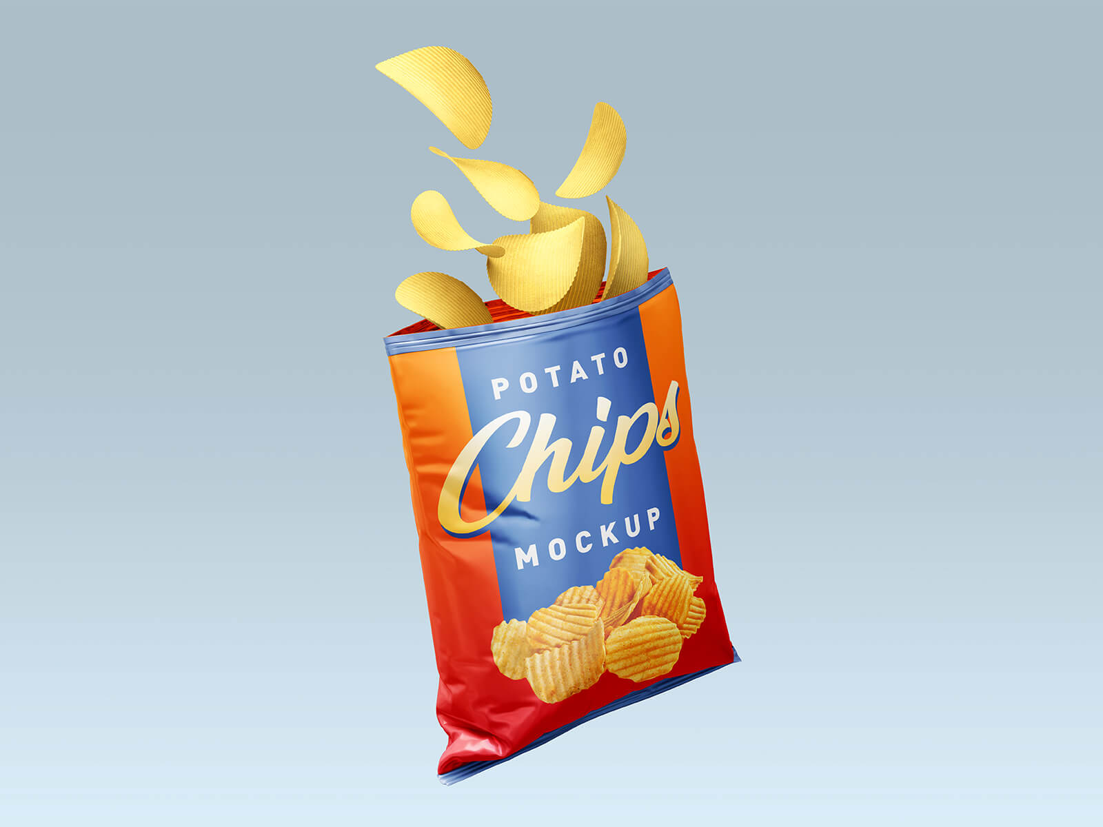  Free Chips Bag Mockup PSD