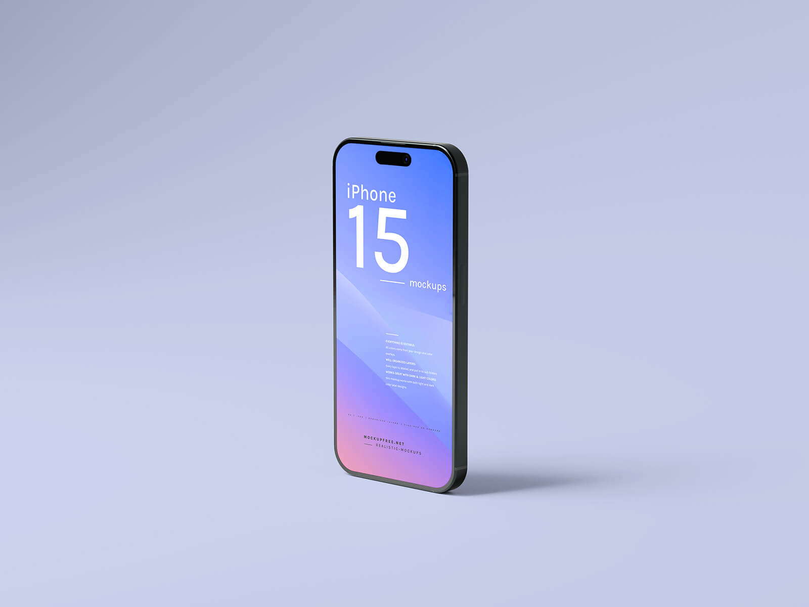 Free iPhone 15 Pro & Pro Max Mockup PSD