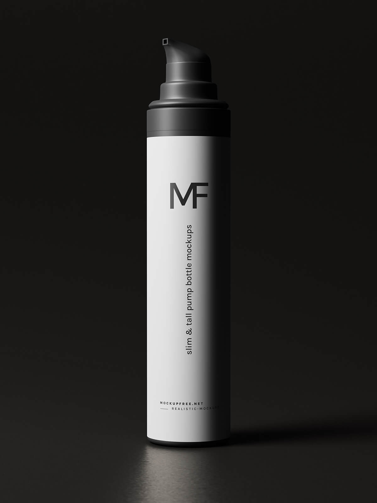 Free Airless Pump Bottle Mockup