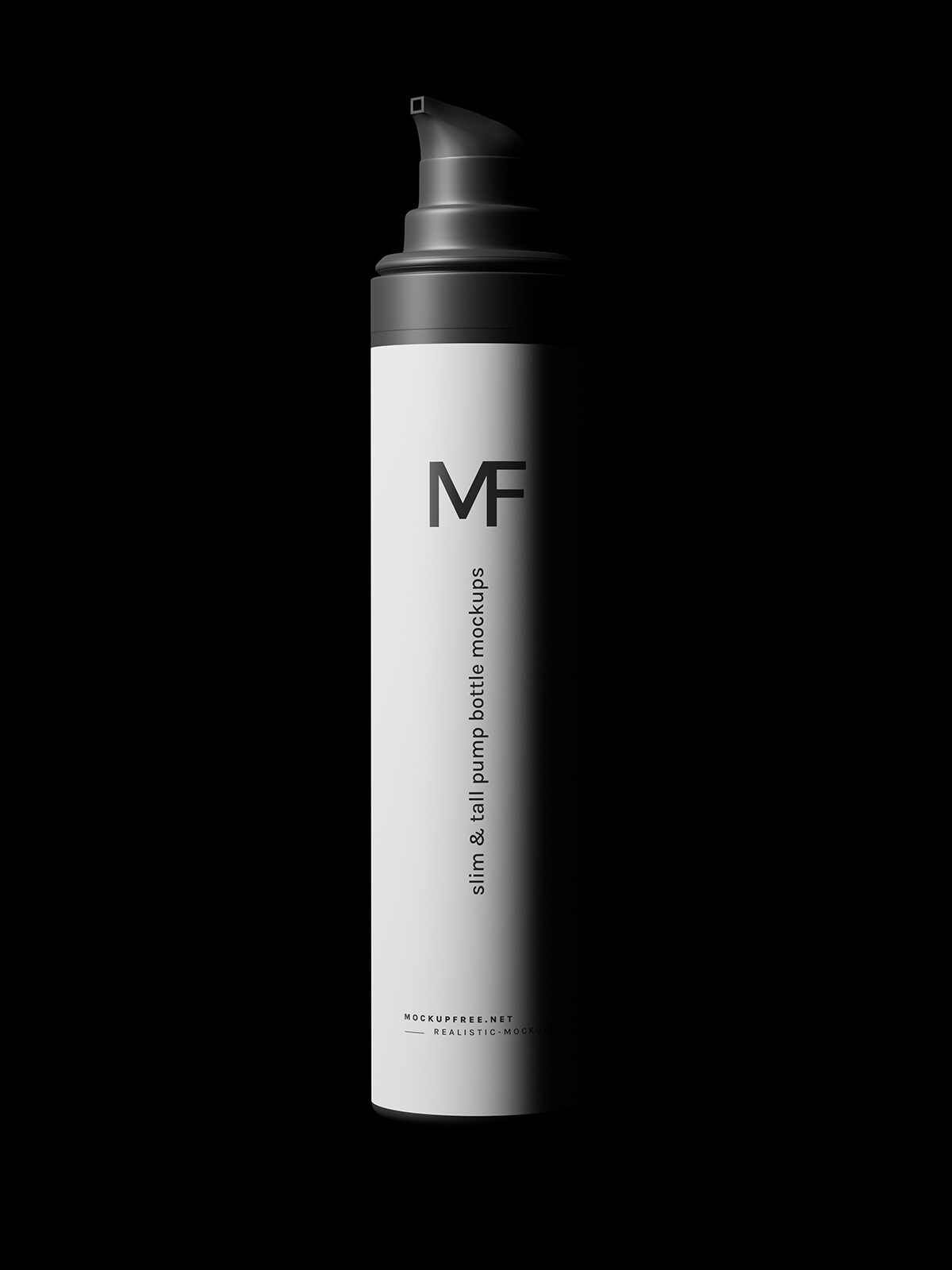 Free Airless Pump Bottle Mockup