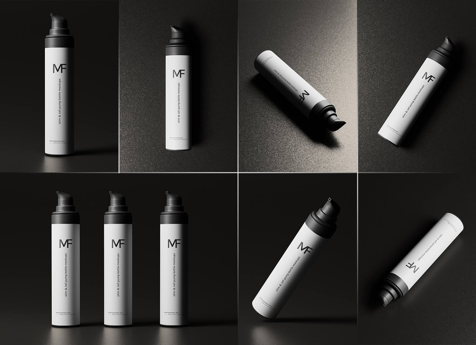 8 Free Airless Pump Bottle Mockup PSD Files - Good Mockups