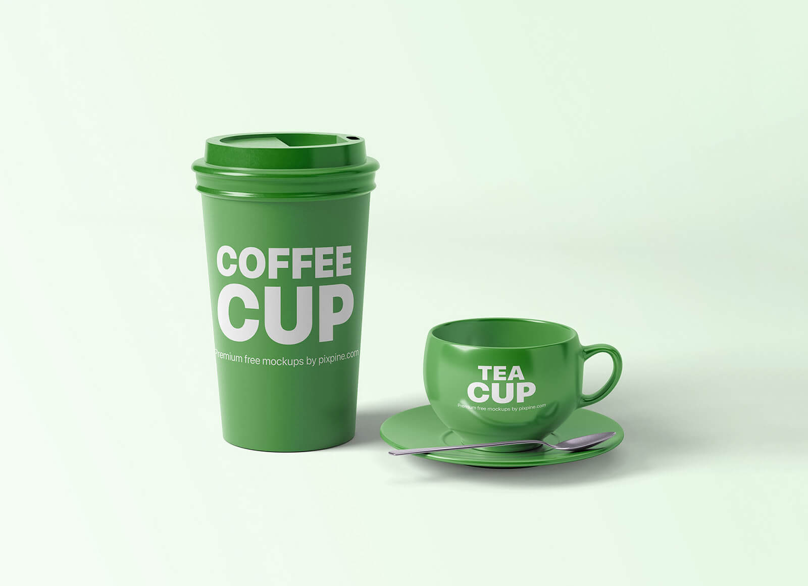 green coffee cup
