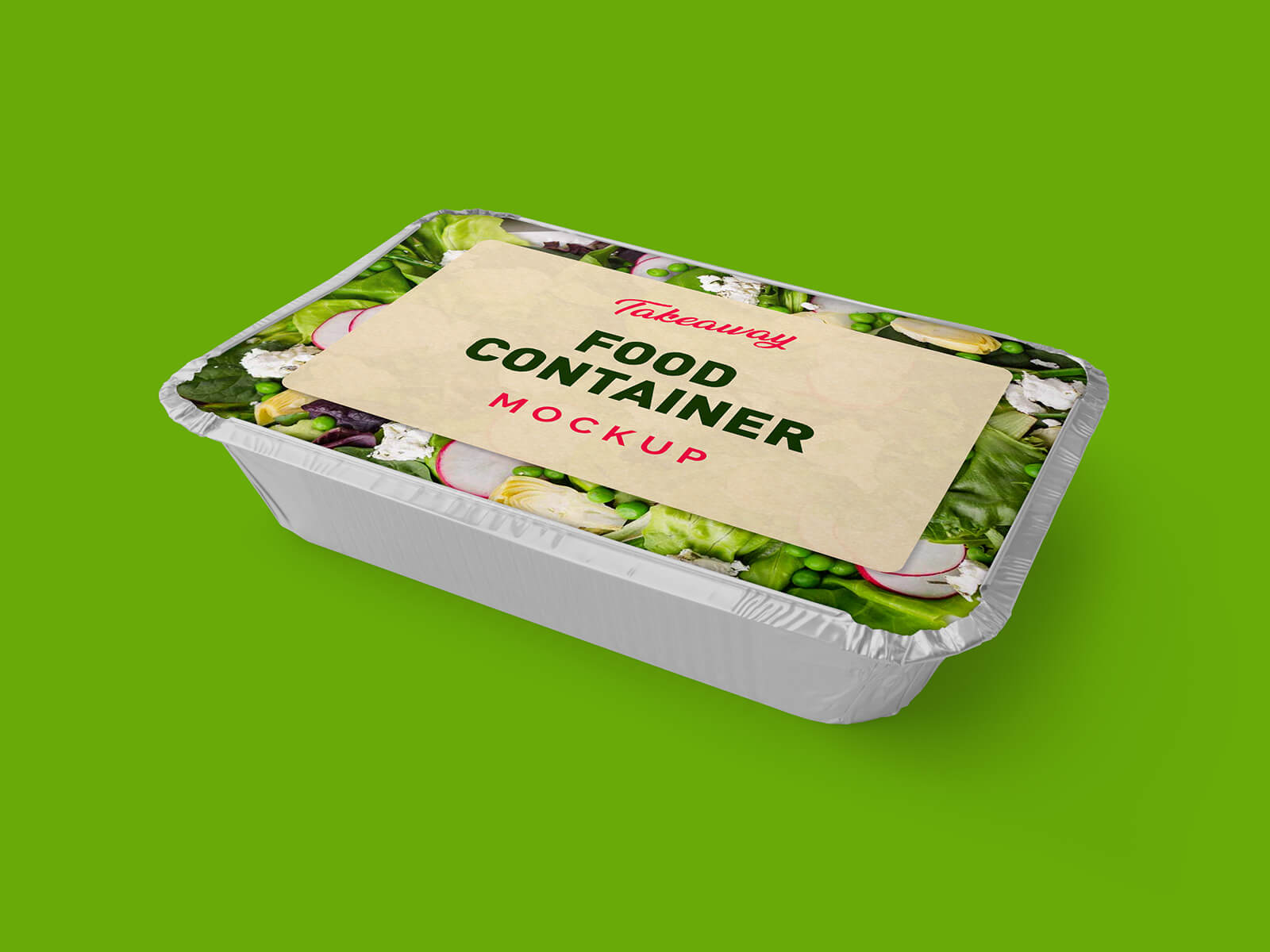 Free Takeaway Food Delivery Container Mockup PSD