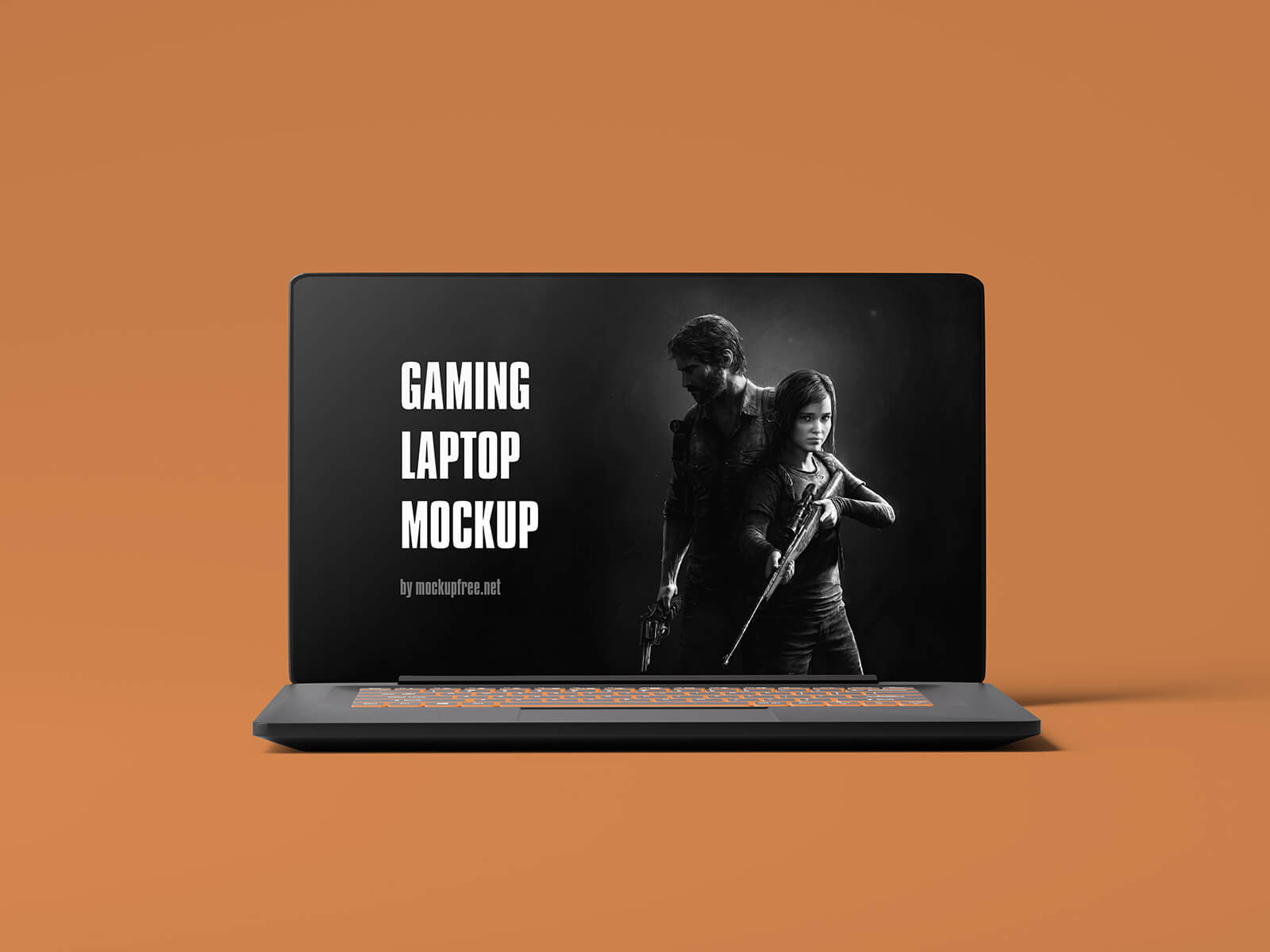 Free Gaming Laptop Mockup PSD