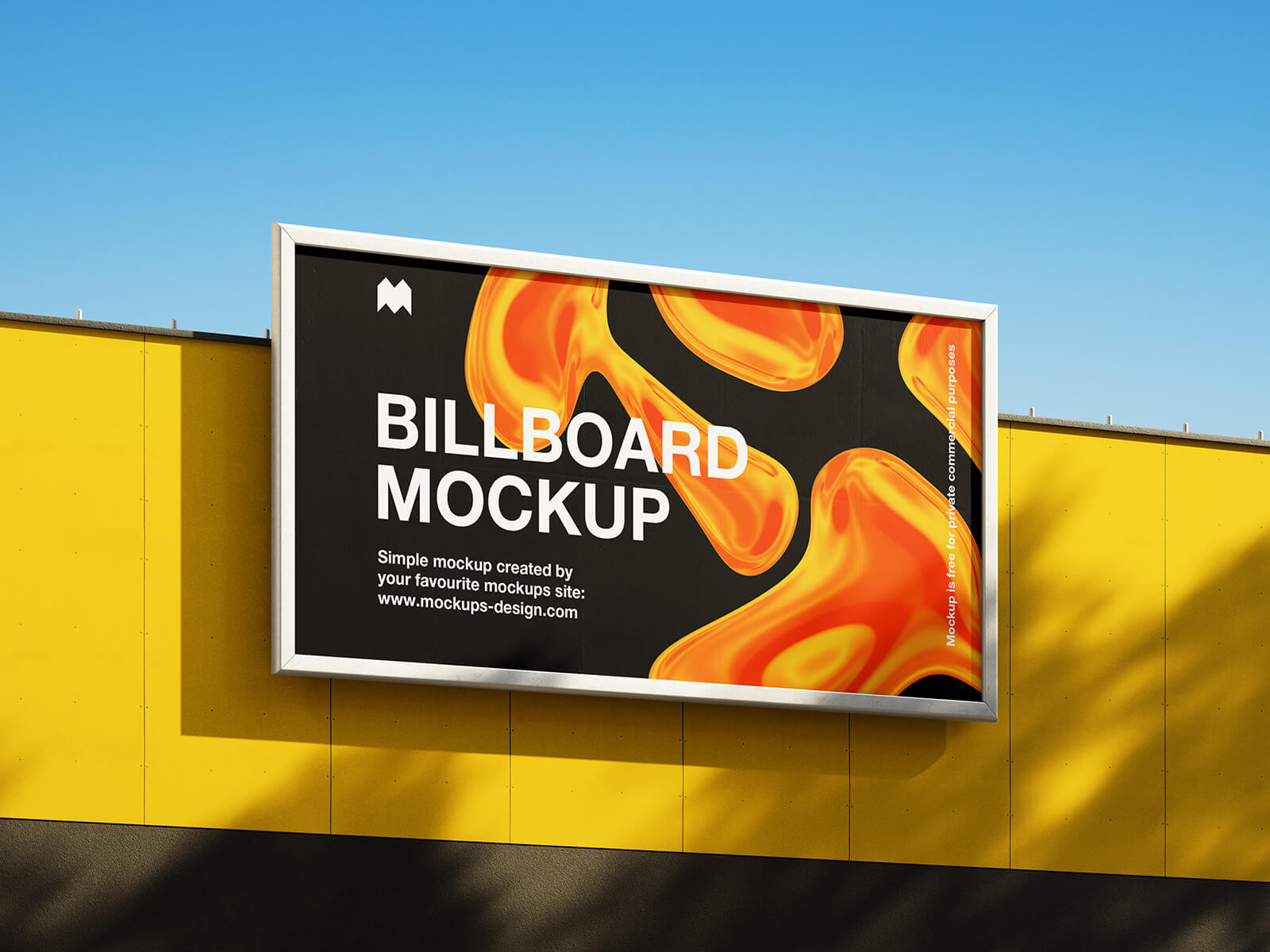 Free Sunny Billboard Mockup PSD