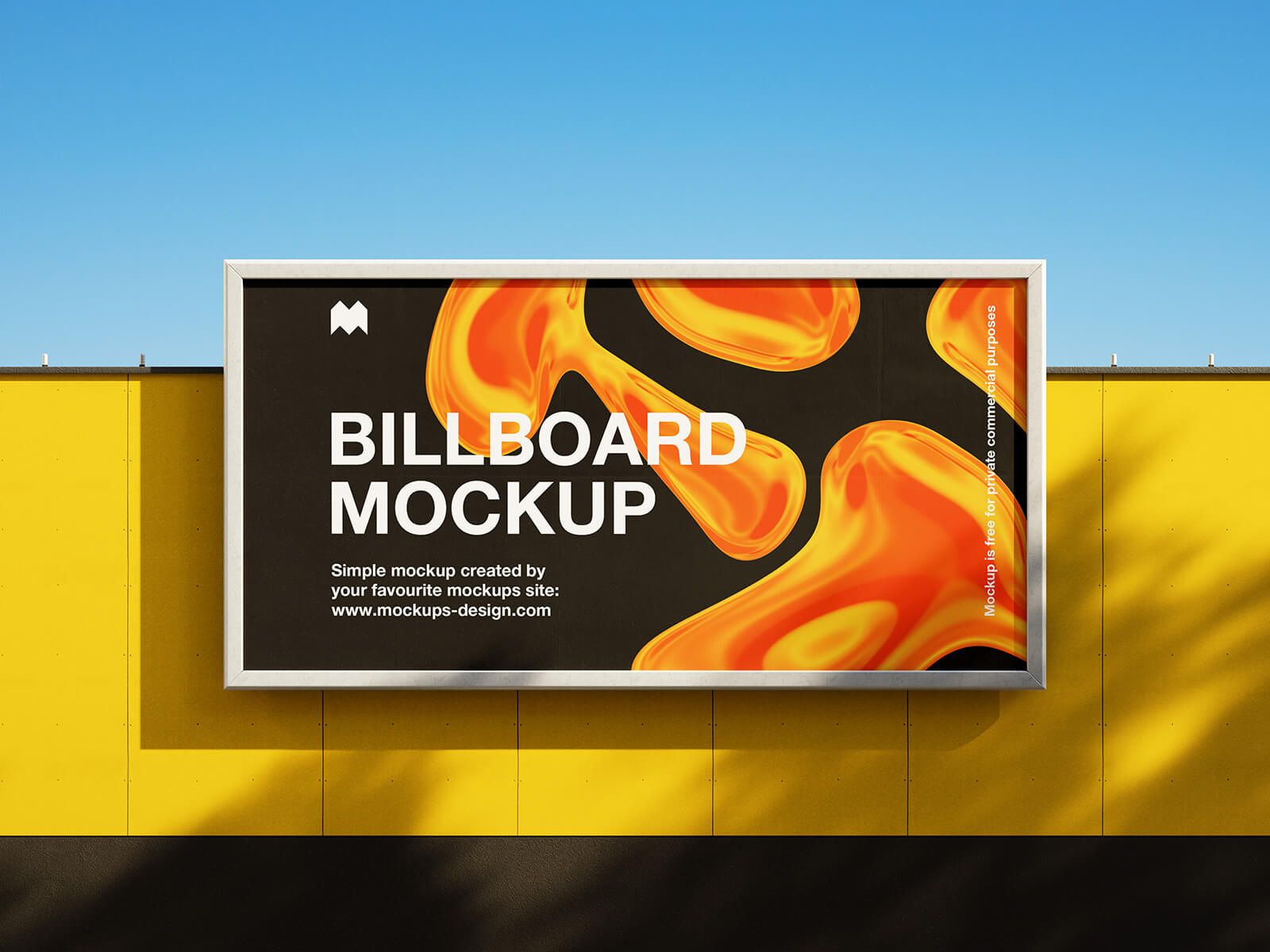 Free Sunny Billboard Mockup PSD