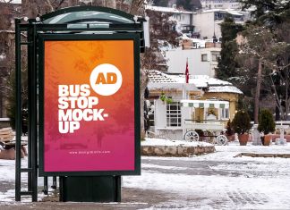 Free-Bus-Stop-Advertisement-Mockup-PSD