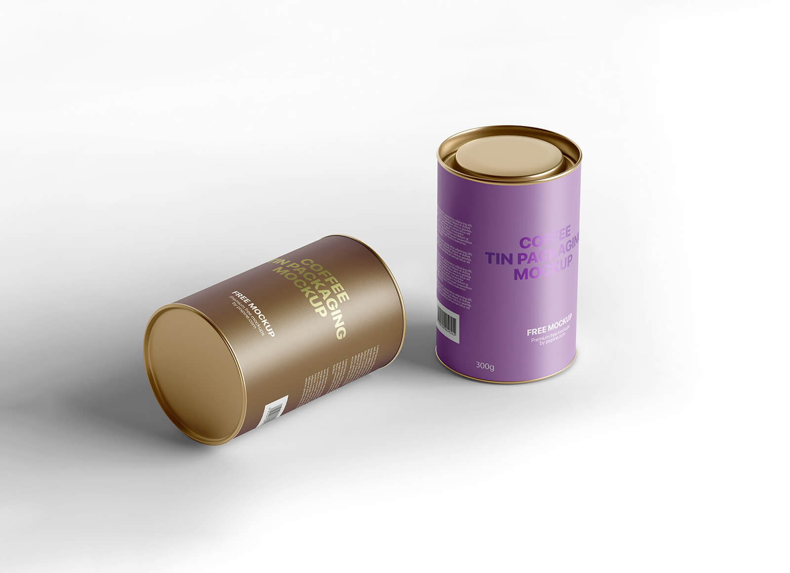 Cylinder Packaging Coffee Tin