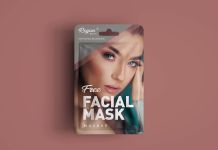 Free-Facial-Mask-Sachet-Pack-Mockup PSD
