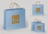 Free Paper Shopping Bag Mockup PSD