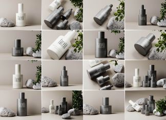 20 Free Cosmetic Branding Mockup PSD Kit