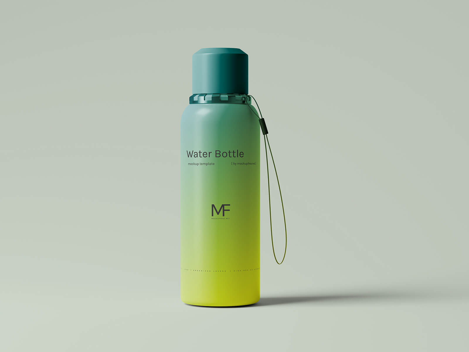 Free Travelling Plastic Water Bottle Mockup PSD