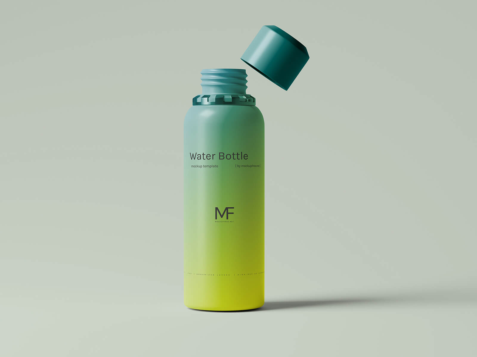 Free Travelling Plastic Water Bottle Mockup PSD