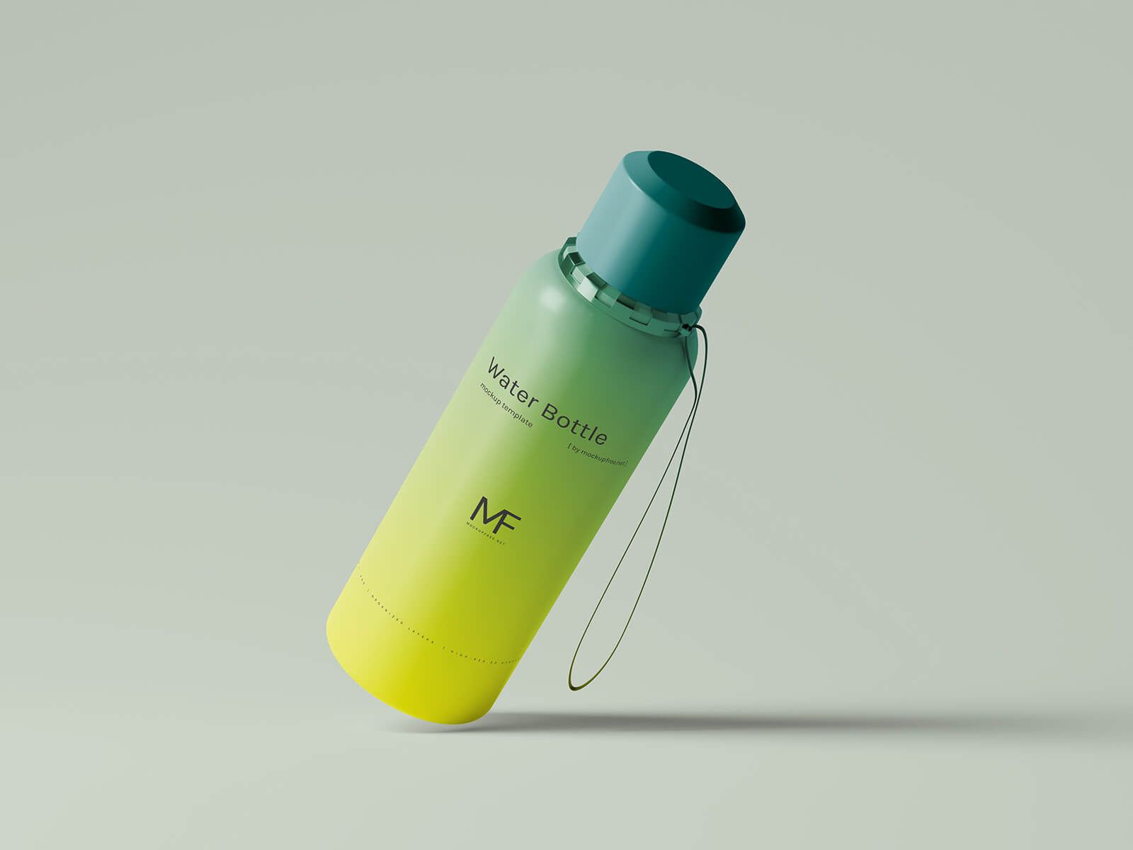 Free Travelling Plastic Water Bottle Mockup PSD