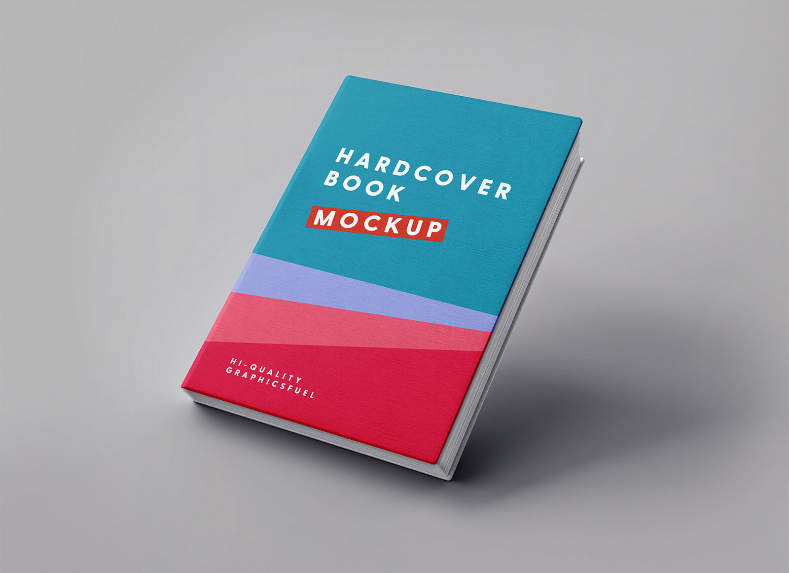 Free Hardcover Book Title Mockup PSD