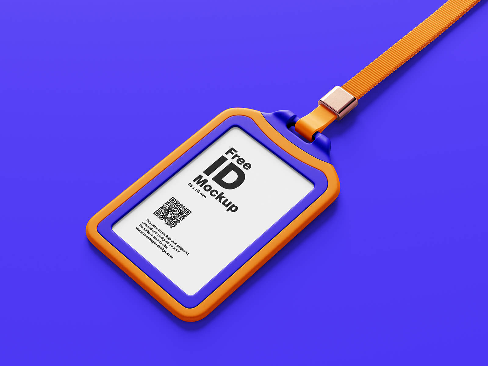 Free Plastic Case ID Card Mockup PSD Set