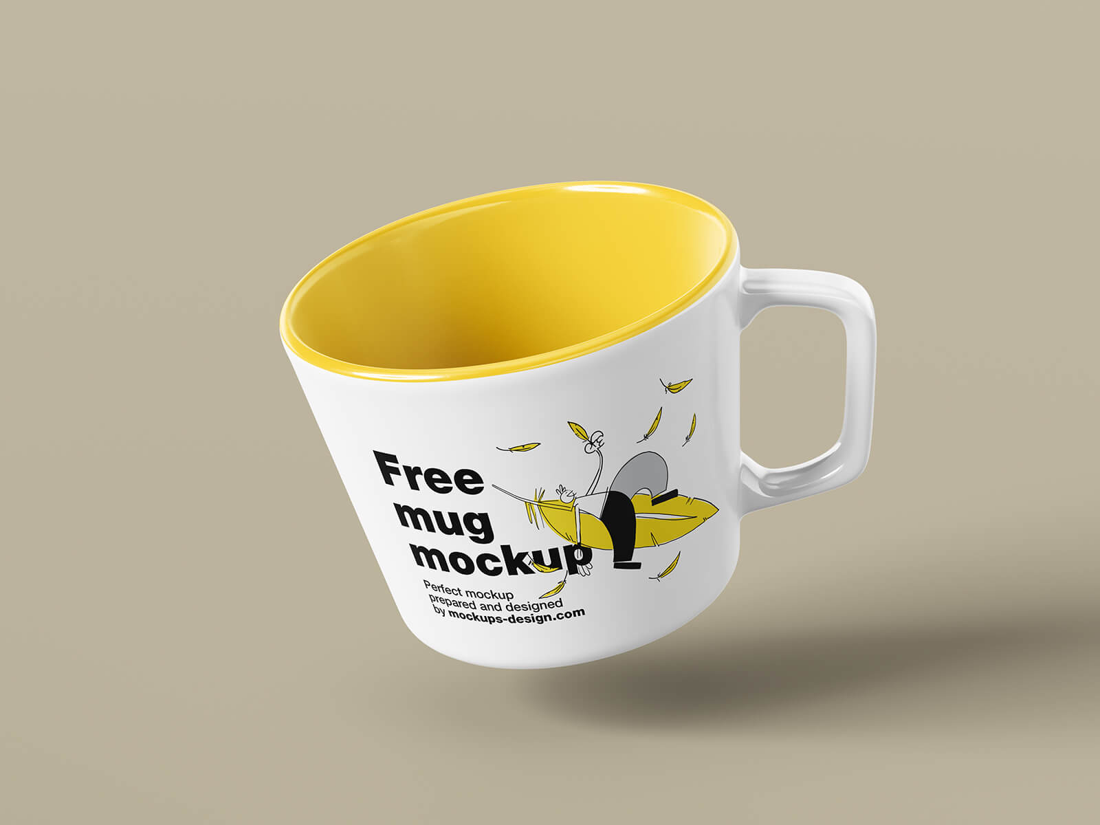 5 Free Small Size Low Cup Mug Mockup PSD Files
