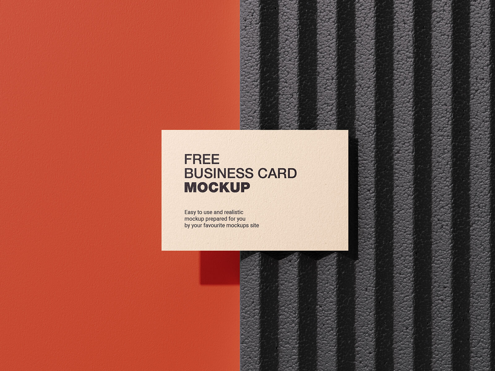 Free Styrofoam Business Card Mockup PSD Set