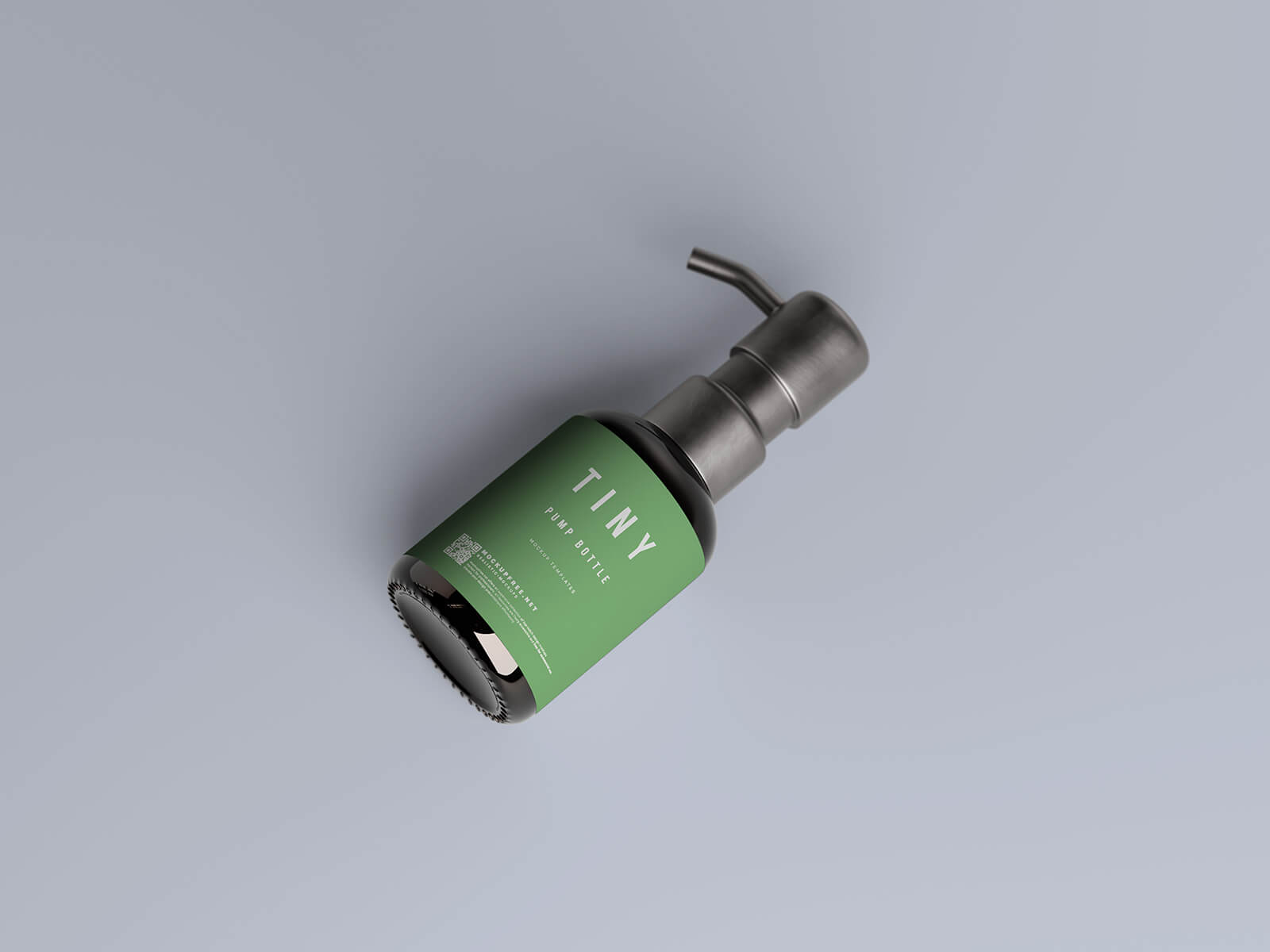 Free Small Pump Bottle Mockup PSD