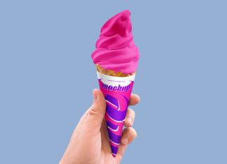 Free-Handholding-Ice-Cream-Cone-Mockup-PSD