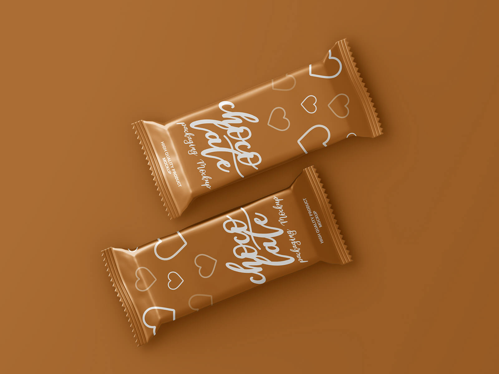 3 Free Chocolate / Candy Bar Packaging Mockup PSD Set