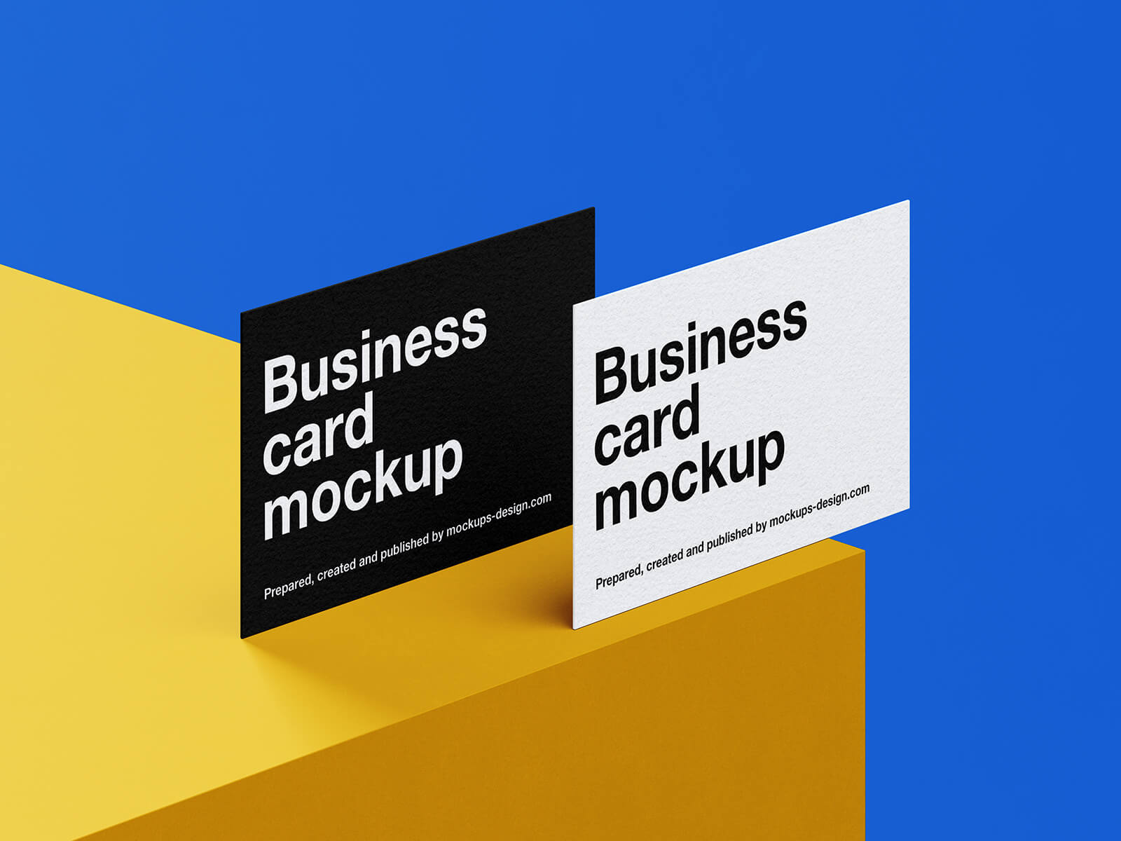 Free Simple Business Card Mock-up PSD