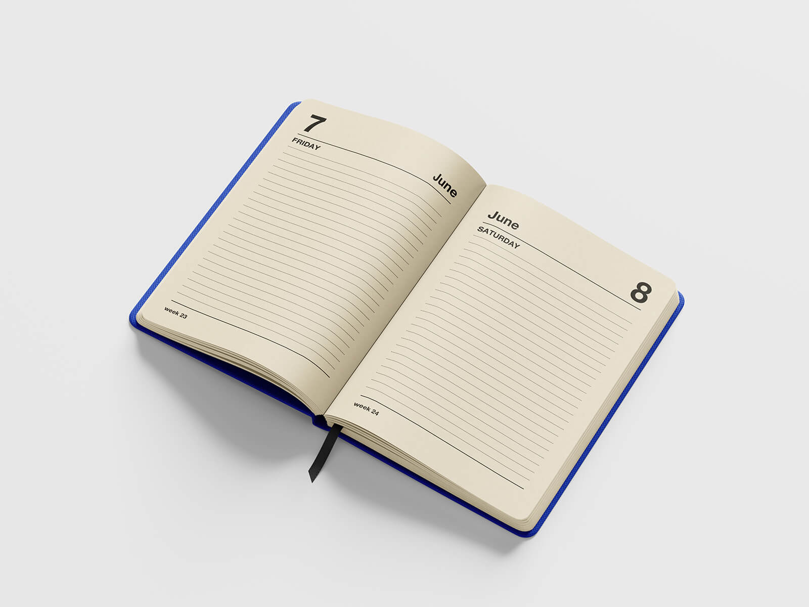 Free Luxury Personal Diary Journal Mockup PSD