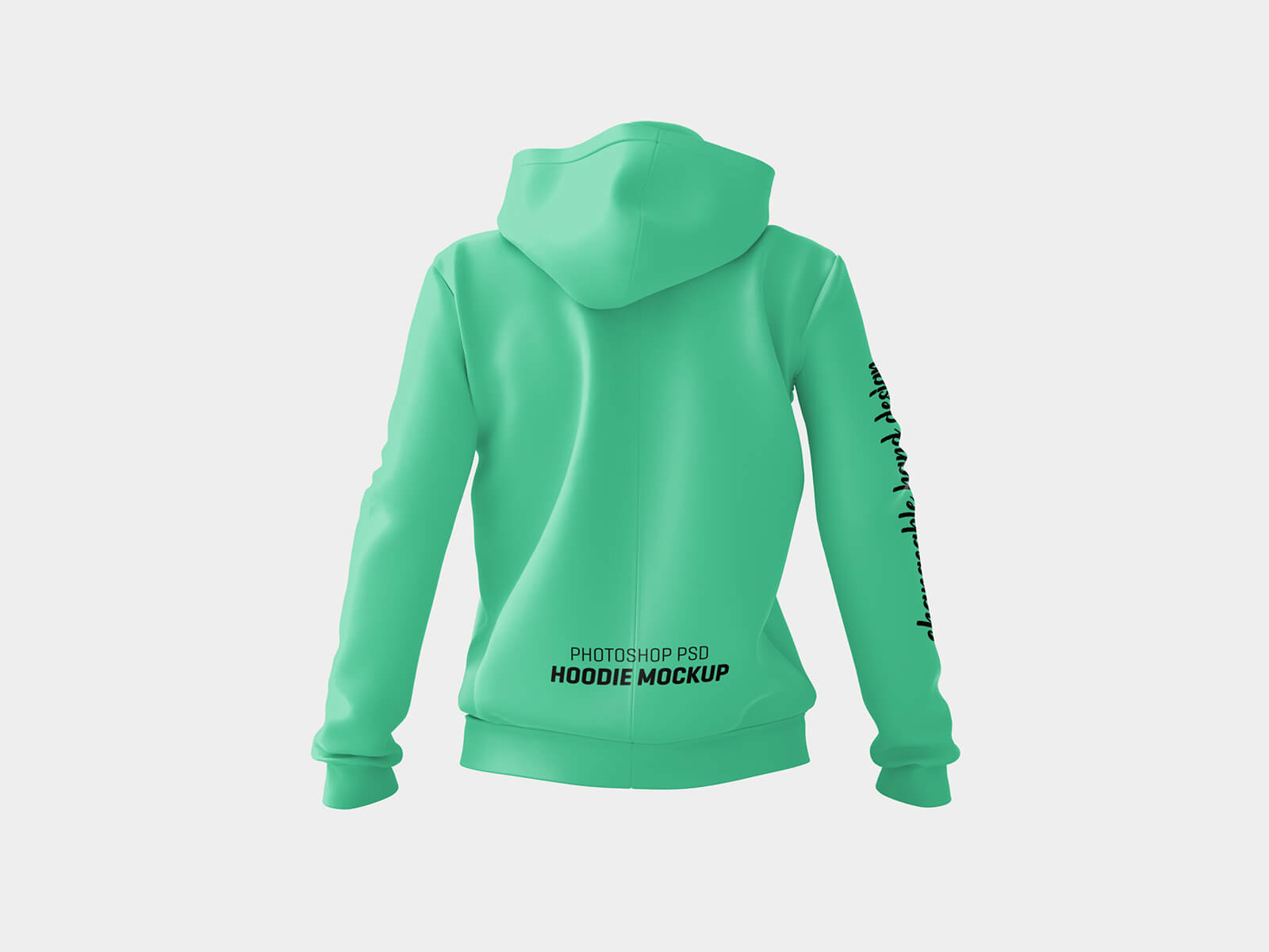 Free Front & Back Hoodie Mockup PSD Set