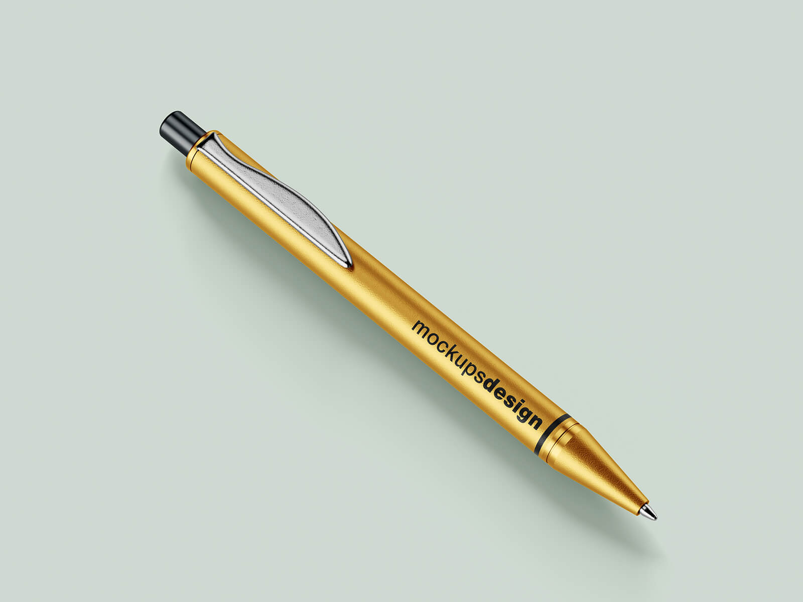 Free Retractable Ballpoint Pen Mockup PSD