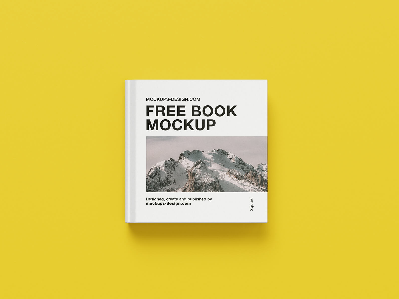 Free Square Hardcover Mockup PSD Set 