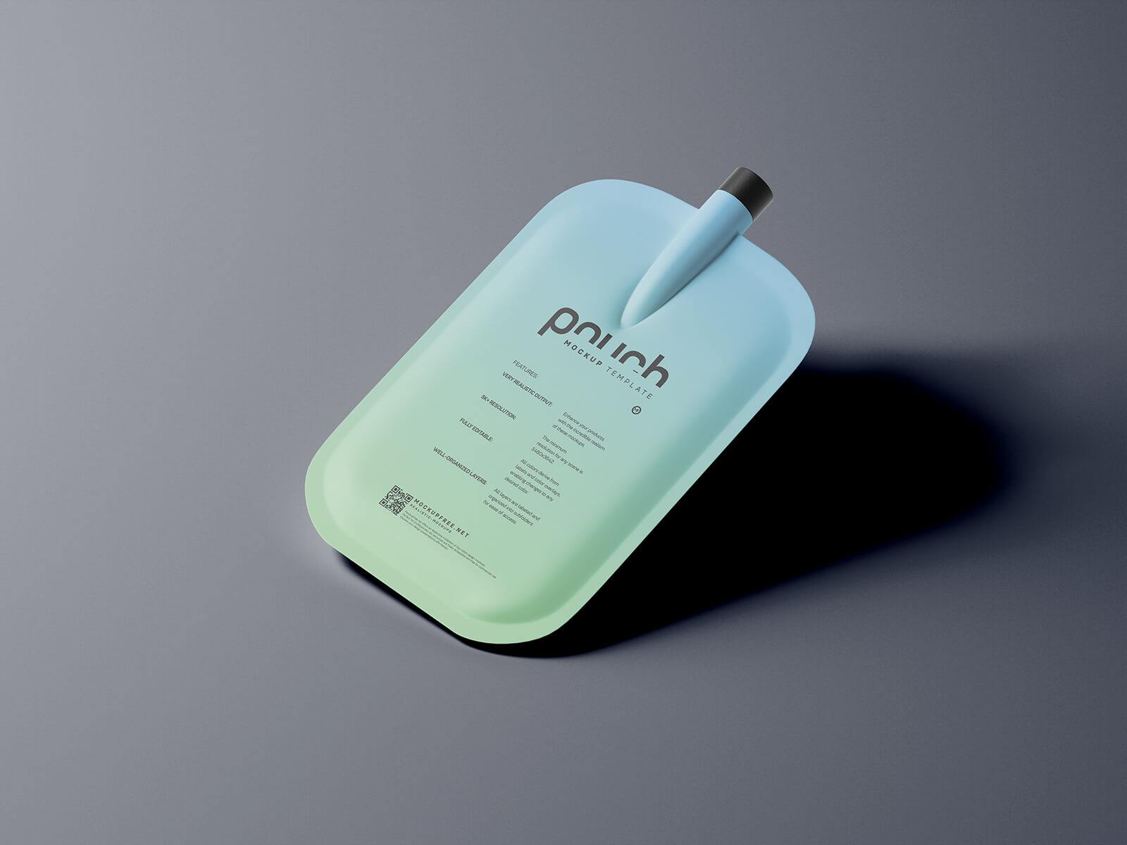 Free Cosmetic reFill Pouch Mockup PSD