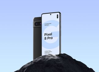 Free Google Pixel 8 Pro Mockup PSD