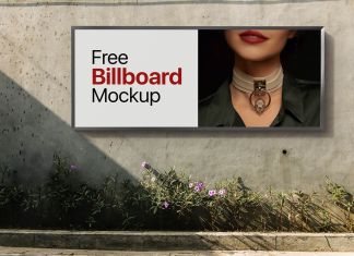 Free-Horizontal-Mounted-Billboard-Mockup-PSD