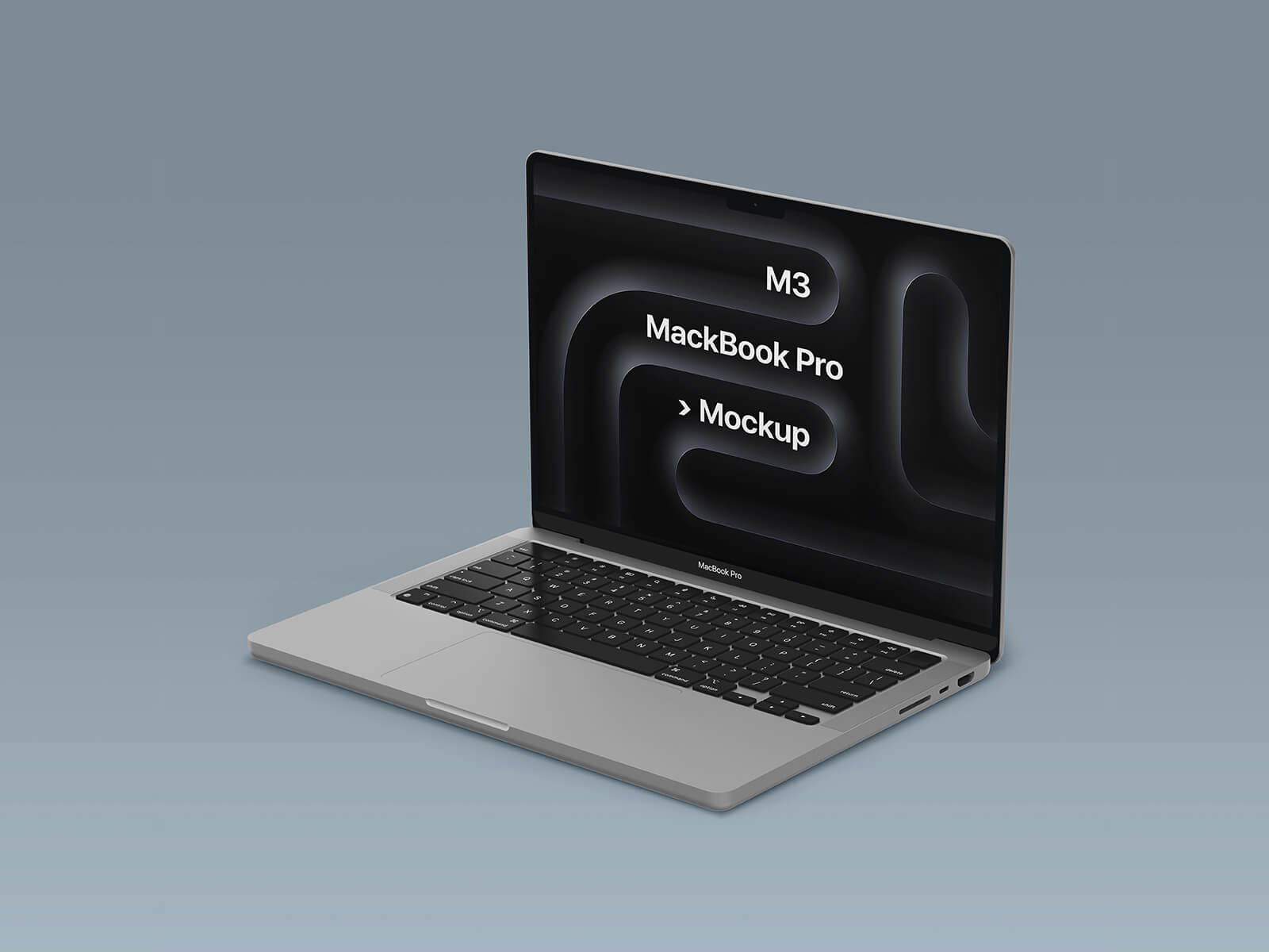 Free M3 MacBook Pro 14 2023 Mockup PSD 