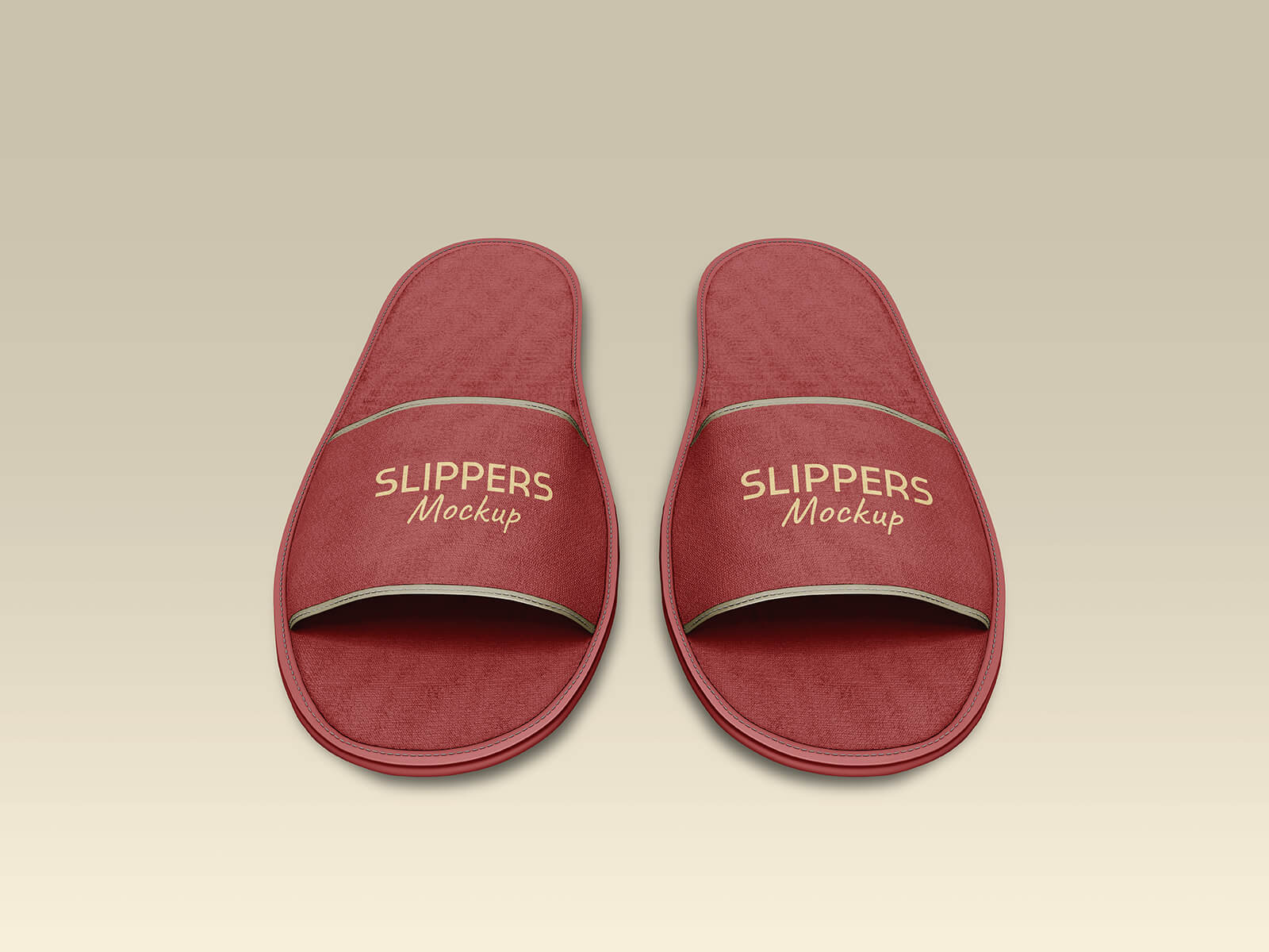 Free Hotel / Spa Slippers Mockup PSD Set