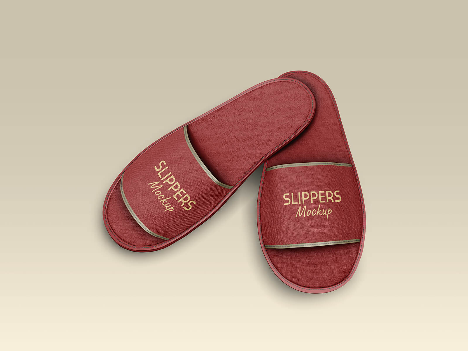 Free Hotel / Spa Slippers Mockup PSD Set