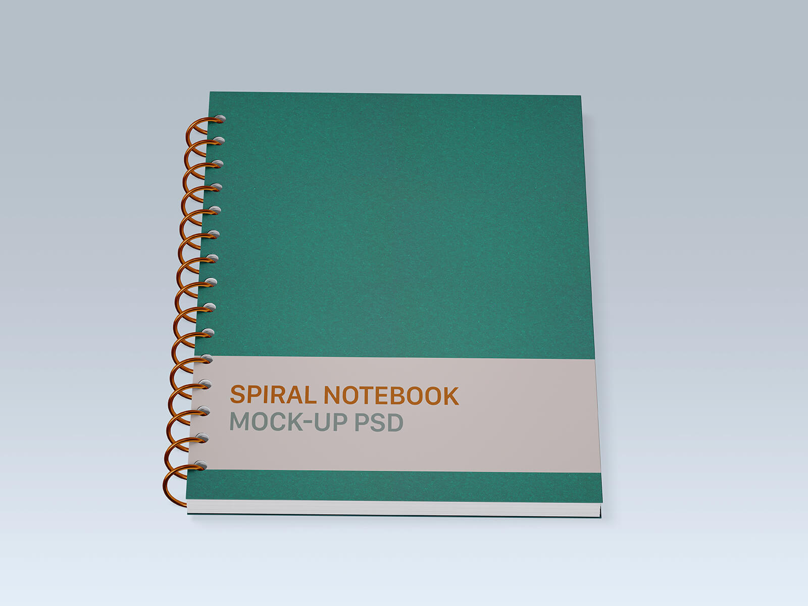 Free Spiral Notebook Mockup PSD Set