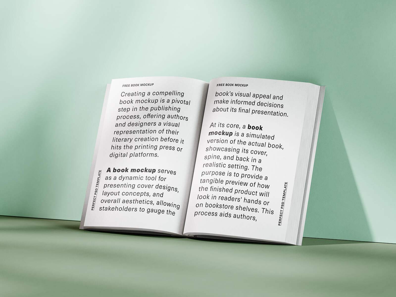 Free Paperback Thick Book Mockup PSD