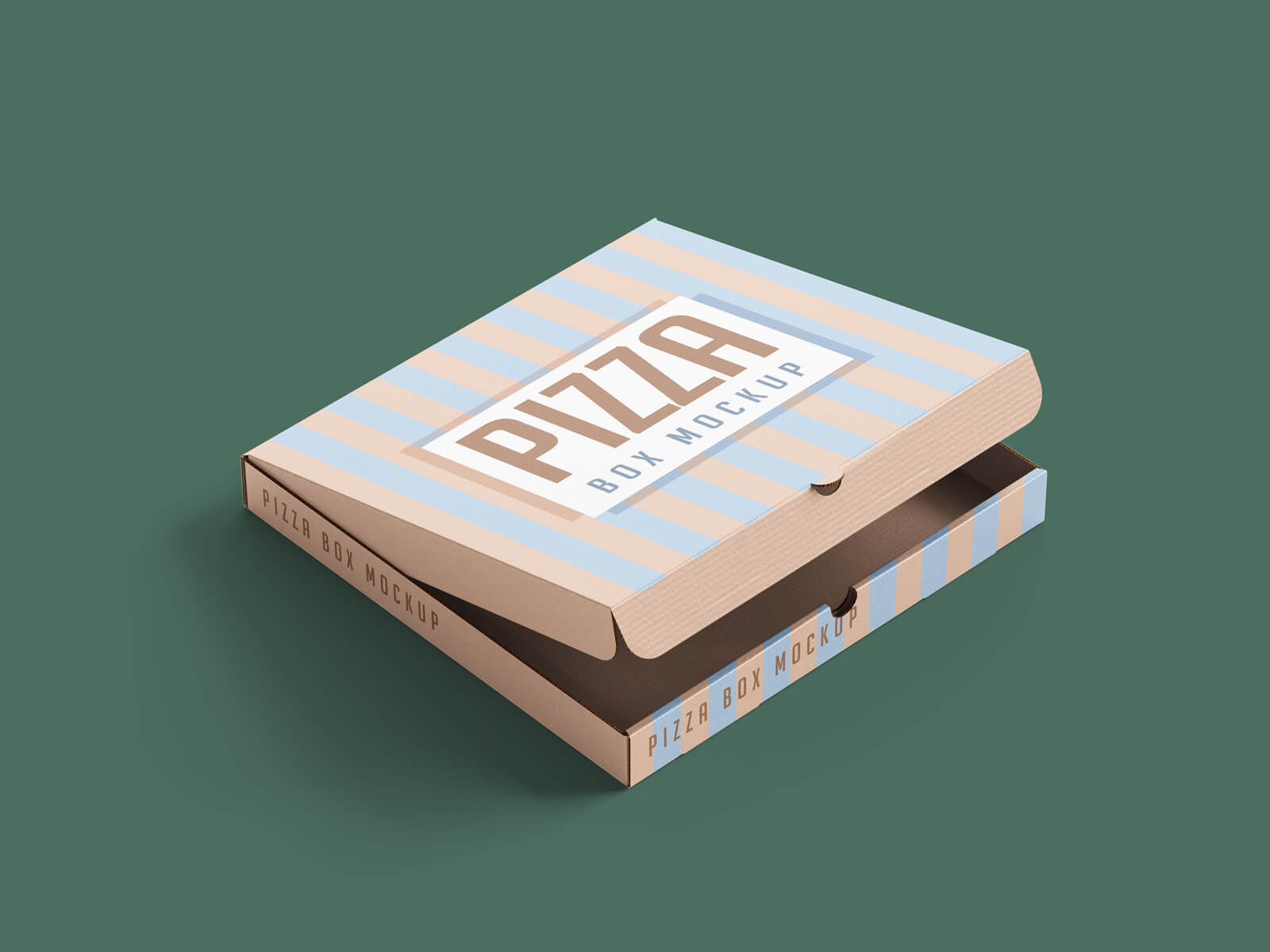 Free Pizza Box Mock-up PSD